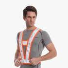 Vest LED Reflective Vest Running Cycling USB Rechargeable High Visibility Safety Vest Construction Running Light Vest