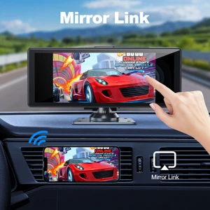 Portable Car Stereo for Wireless Apple Carplay& Android Auto 9.3 Inch HD IPS 1080P Touch Screen PND Autoradio Car Radio