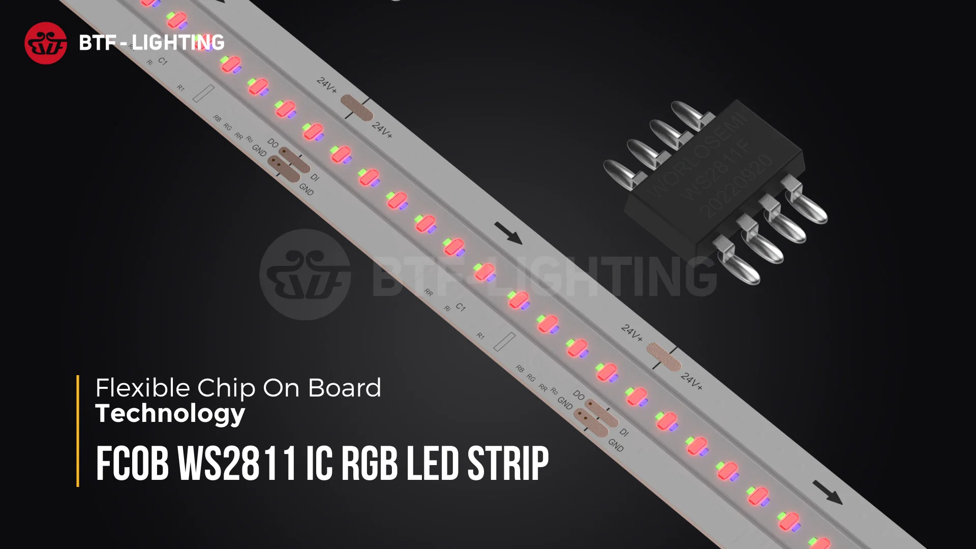 Btf Lighting Fcob Spi Rgb Ic Led Light Ws2811 Addressable 720 Leds