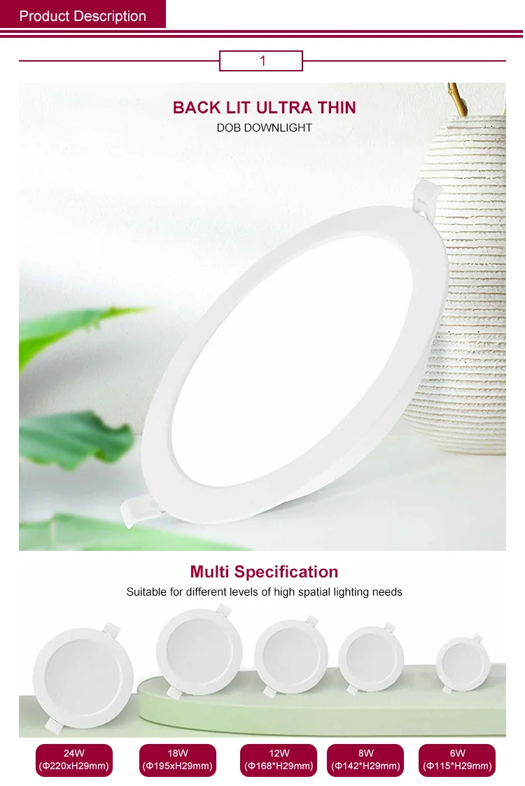 Indoor Outdoor Plastic Material IP44 Waterproof Downlight LED Light SMD Light Source Downlight