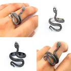 Rings Snake Drop Ship 8 Retro Punk Rings Octopus Dragon Snake Adjustable Rings