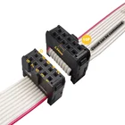 Ribbon Flat Cable AWM2651 28awg 6 12 14 16 20 24 44 50 64 Pin 2.54 Mm Pitch Idc Connectors Flat Ribbon Cable