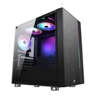 Computer Case Hot Selling Gaming Micro Computer Case With ARGB Strips Optional Acrylic Side Panel