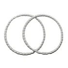 Silver Silver AmorYubo Jewelry Wholesaler Stainless Steel Silver Plated Spring Beaded Bracelets