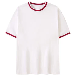 New Design Fashion High Quality 100% Cotton Loose Fit Brand Blank Oversized Men T Shirt