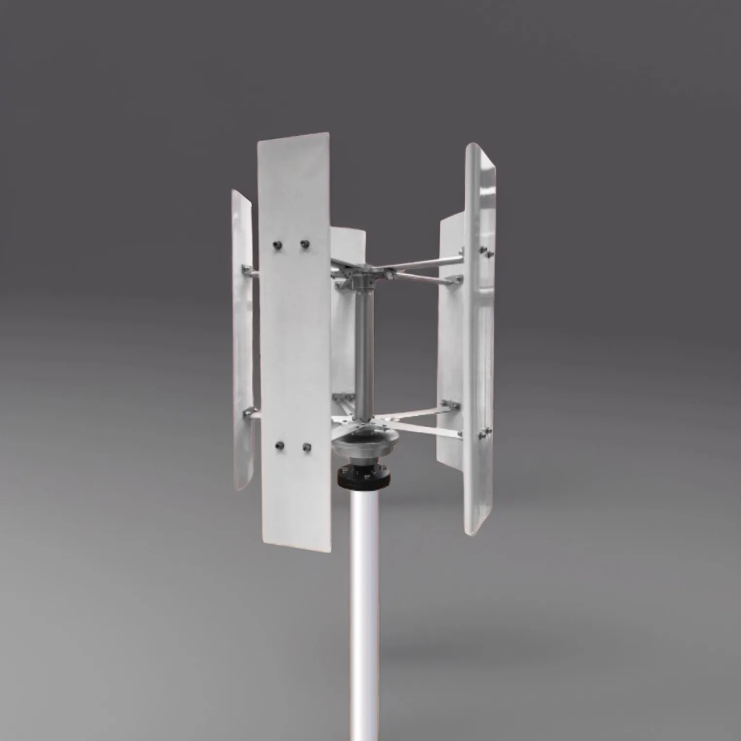 High Efficiency Lightweight 3/5 Blades HAWT Vertical/Horizontal Wind Turbine Low Wind Start Die-Cast Aluminum Alloy Generation details