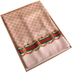 Brand Silk Scarf Hotsale Luxury Brand Letter Print Style Silk Scarf