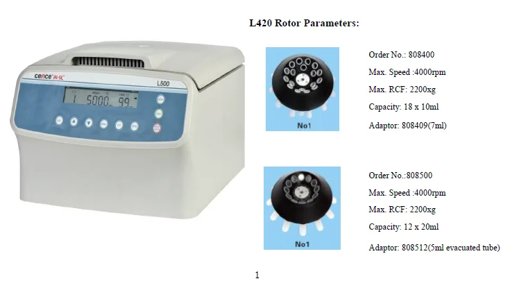 Benchtop Laboratory Centrifuge with Swing Out Bucket Rotor 19KG and ≤65dB(A) for Clinical Use