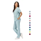 Scrubs Women Scrubs High Quality Multi-color Unisex Custom Spandex Nurse Uniform Medical Women Hospital Scrubs