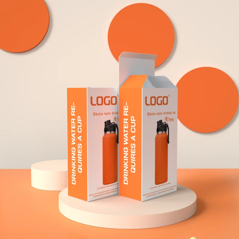 product flexography corrugated water bottle paper box custom free design vacuum cup packaging box hot sale biodegradable bottle box-2