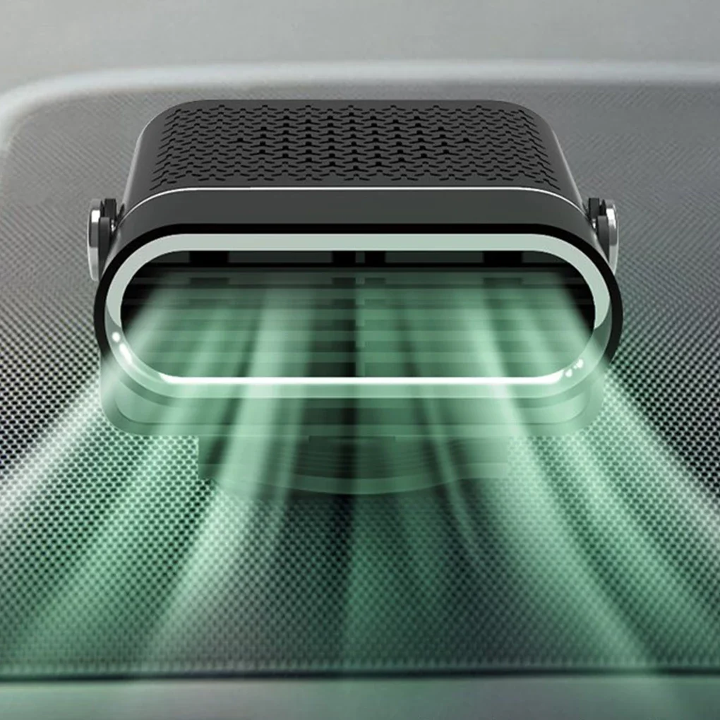 Automotive Electric Heater Winter Multimode Low Noise 360 Degree Rotary Dashboard 150w Heating