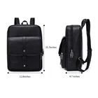 School Bag PU Leather Vintage Lightweight College School 15.6 Inches Laptop Rucksack Bag For Men Women