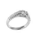 Ring Ring Finger Zircon Stone Finger Ring Wedding Jewelry Ring Channel Setting Gemstone Ring
