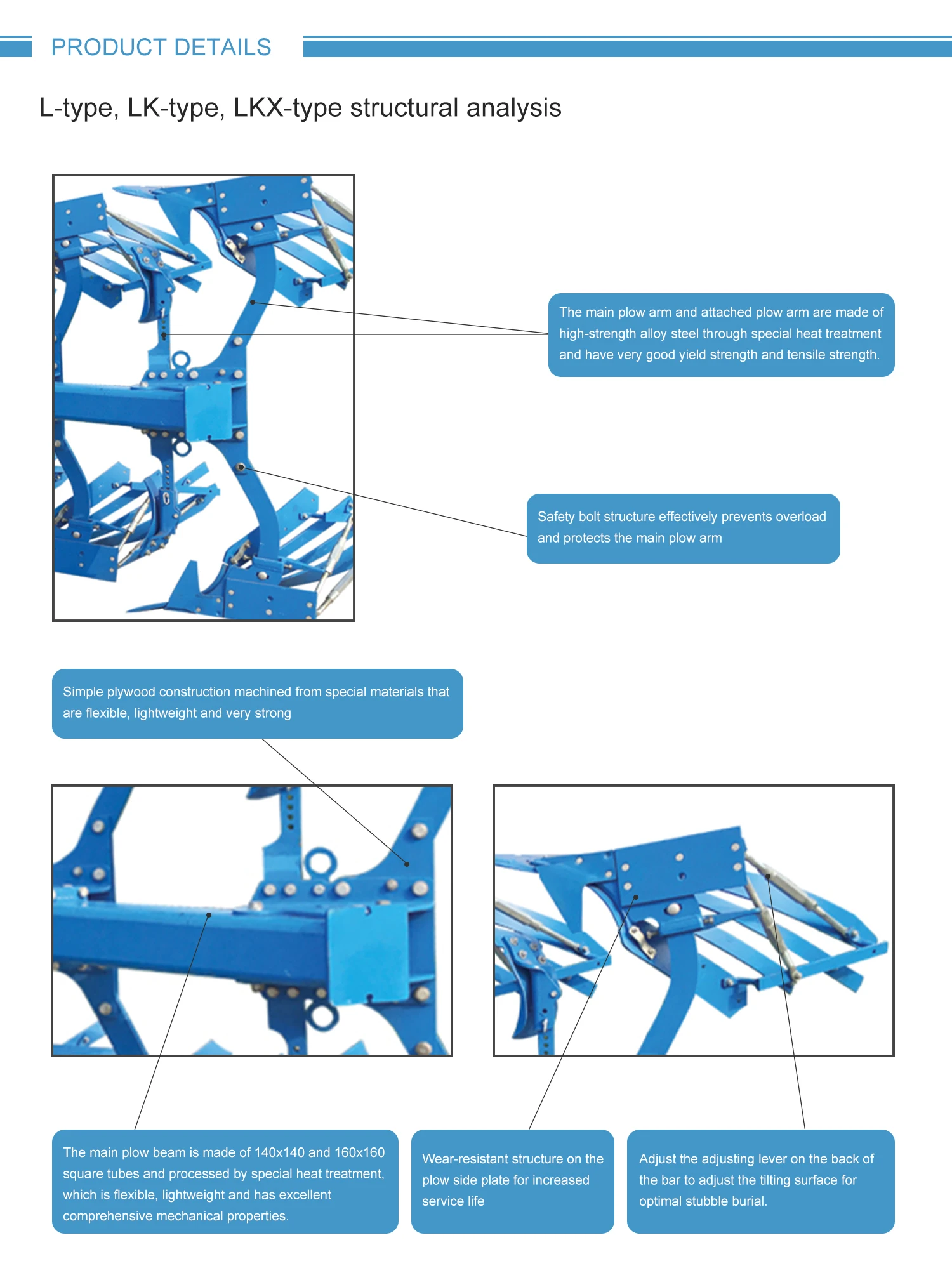 product factory direct selling large tool modern farm machines multifunctional long usage time turnover plow for sale-5