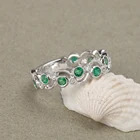 Gold Diamond Ring Goldrings 18k Gold Emerald Pave Setting Diamond Ring