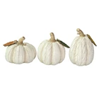 Pumpkin 6 Inch Home Decor Thanksgiving And Autumn Tabletop White Resin Pumpkin Polyresin Harvest Fall Pumpkin Decoration