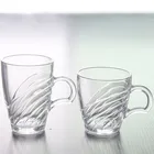 Drinking Cups 215ml Handle Transparent Ice Personalize Cold Drink Fashionable Cheap Creative Luxury Glass Cup
