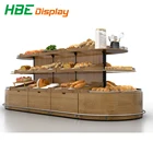 Bread Display Rack Shop Rack Island Bakery Shop New Design Customized Cake Bread Display Rack