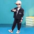Boy Hot Selling Boy Cowboy Set Autumn 2021 New Children Spring And Autumn Stylish Two-piece Set