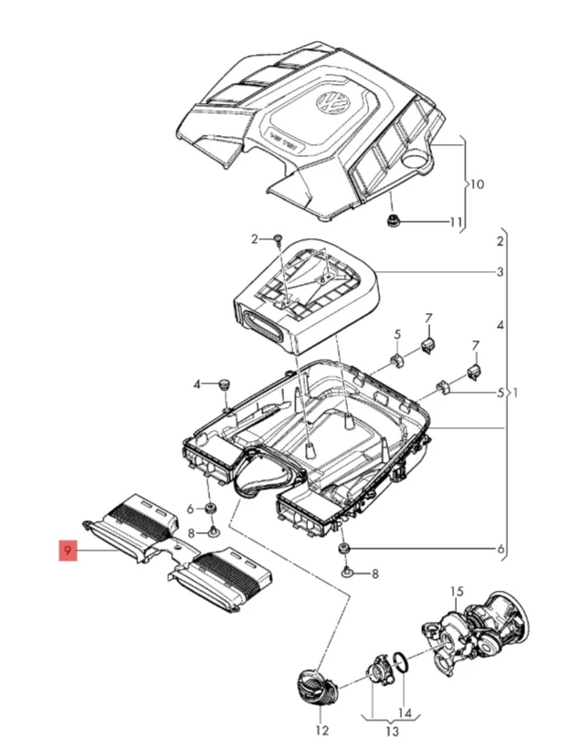 2025 Hot Sale Auto Accessories PP Plastic Air Intake Hoses For Lamborghini Urus OE 4M0129510H details