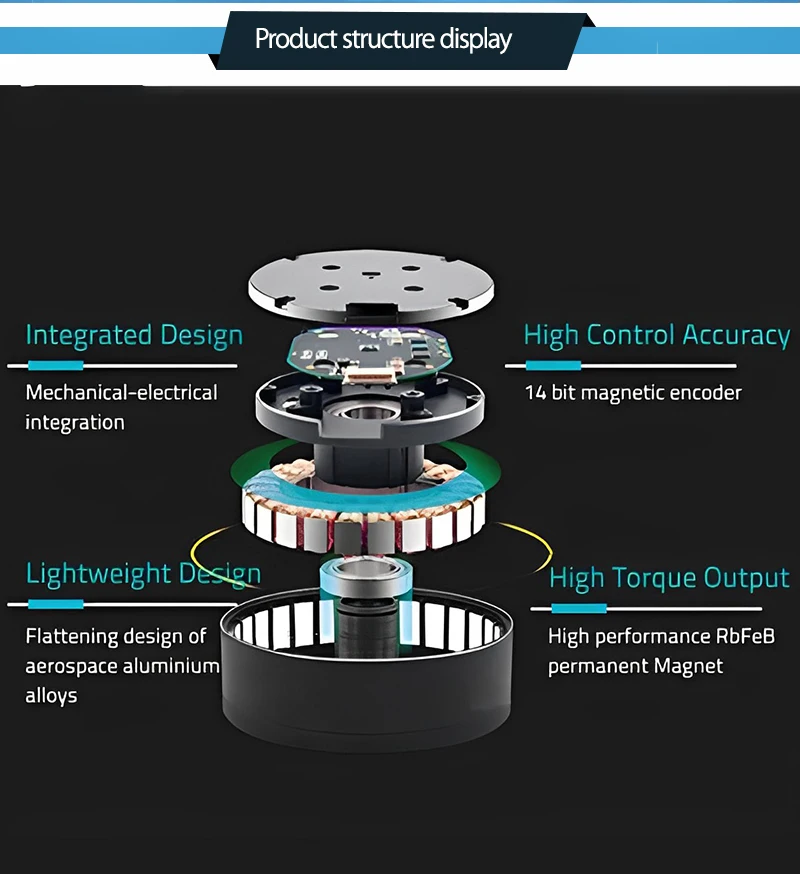 Gear Torque Brushless Motor, 60mm, 24VDC - detail 4