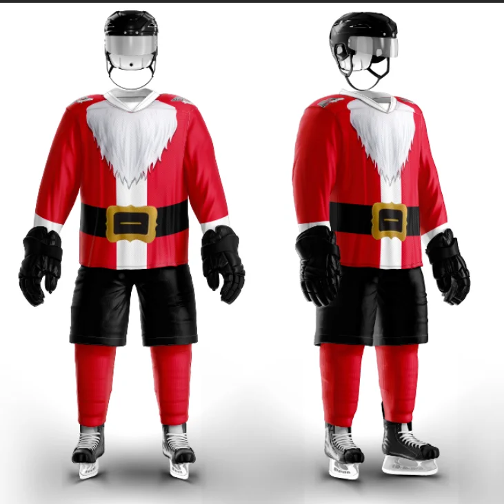 santa claus hockey jersey