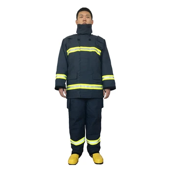 Full aramid fire fighting suit CE approved firemen uniform fire clothing