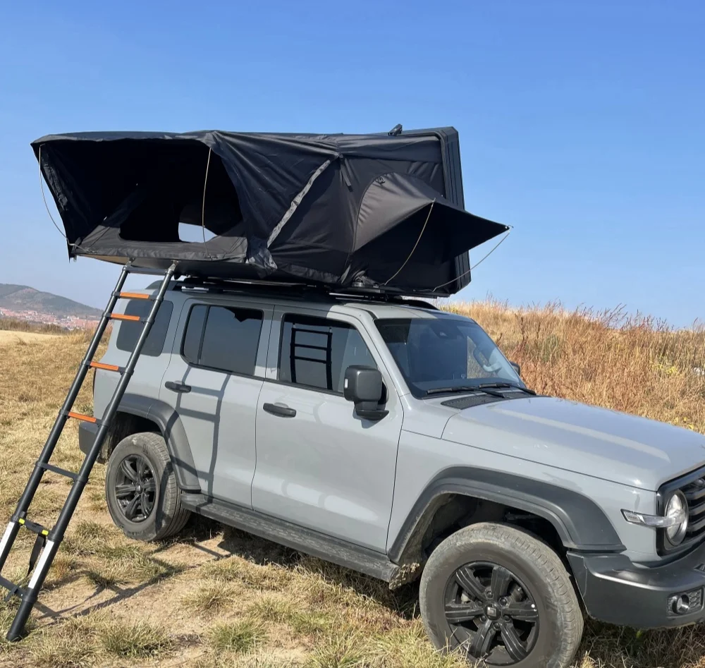 4 Season Large Hardshell Rooftop Tent with Annex for Outdoor Camping Available in 210*160*110 CM and 210*190*110 CM