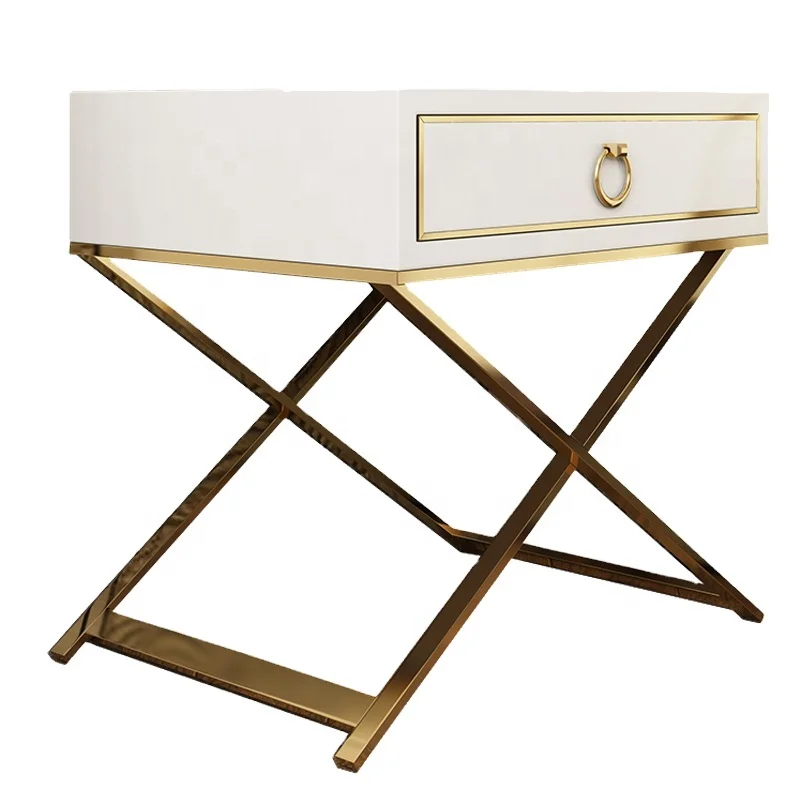 night stand with gold legs