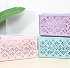 European Style Hollow Household Tissue Box Living Room Simple Plastic Pumping Paper Rectangular Tissue Box