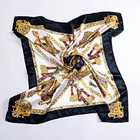 Scarf Printed Scarf Women Scarf Leopard Print Silk Shawl Head Scarves Foulard Square Ladies Wraps