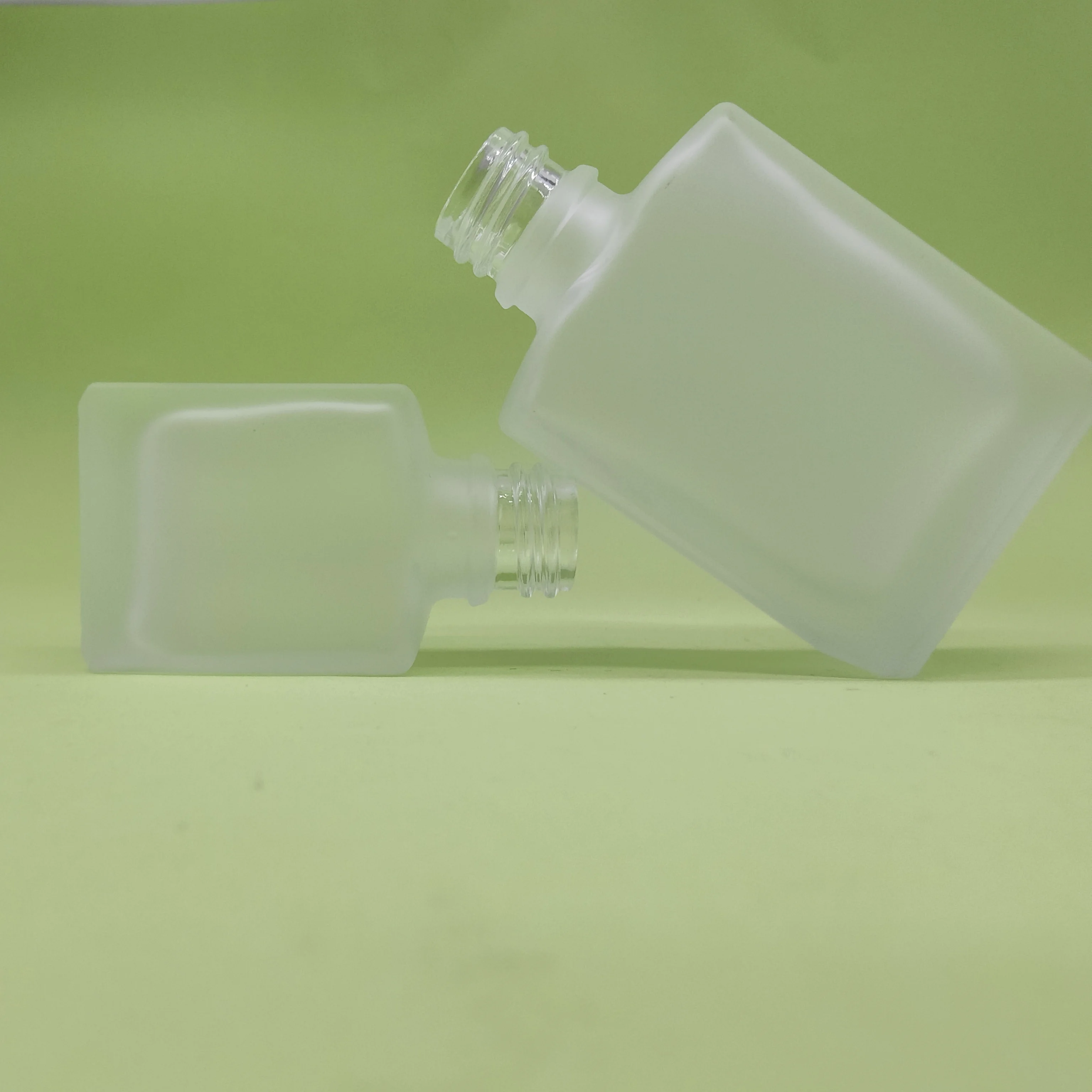 30ml wholesale frosted glass bottle glass perfume bottle square essential oil bottle-27