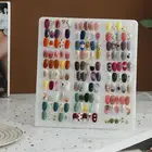 Polish Acrylic Nail Color Card L Shape Professional Nail Display Showing Shelf Tips Polish Stand For Beauty Salon Tools