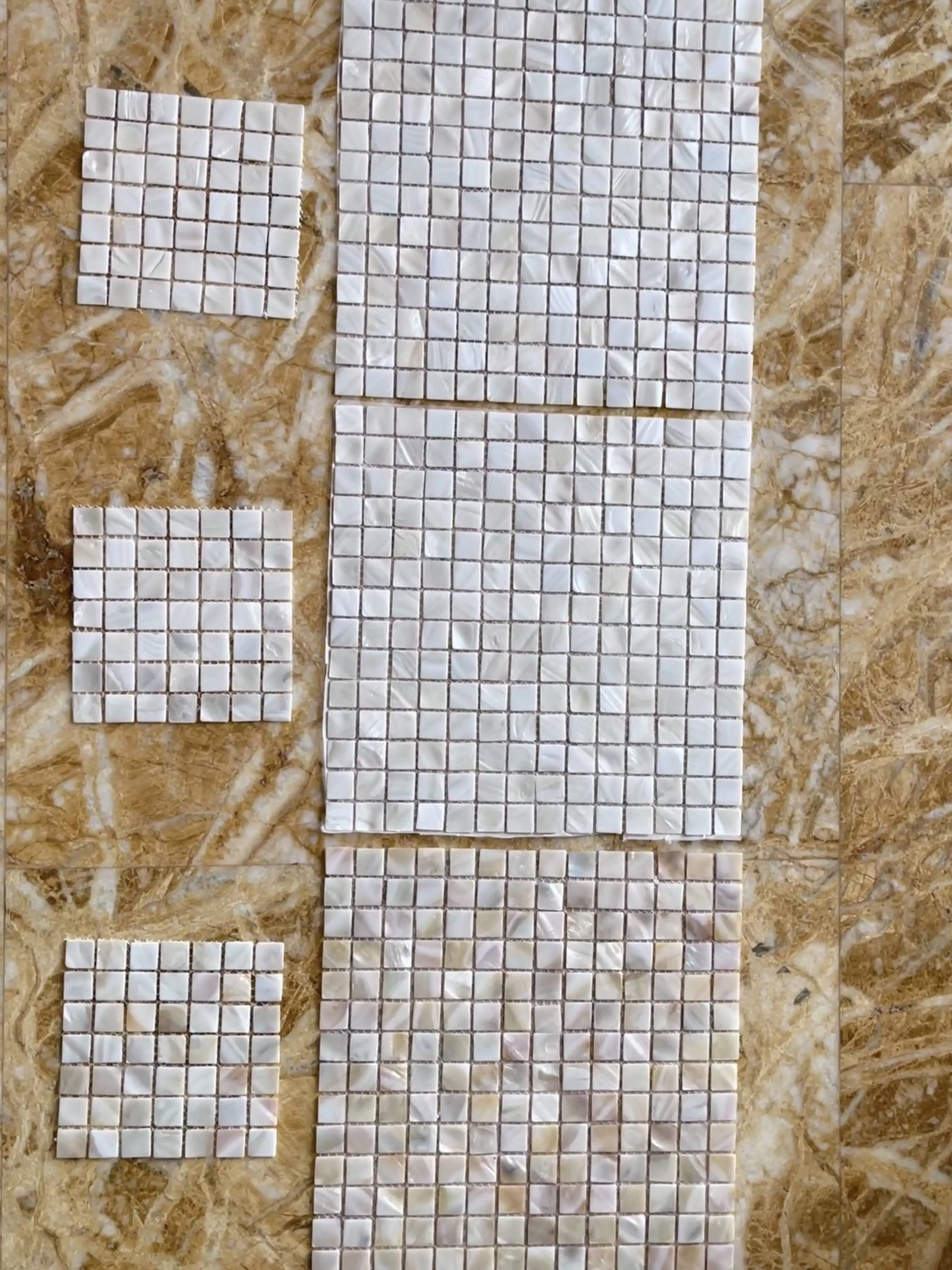 product ydstone 10mm thick pearl shell mosaic wall tiles waterproof square mesh for home decorative back for bedroom hotel and dining-7