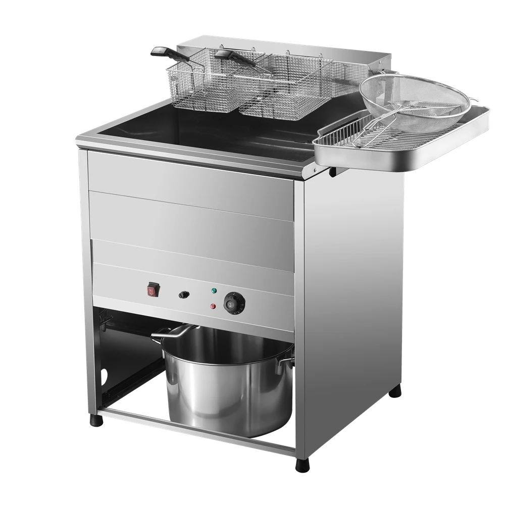 Chinese Manufacturer Timing Stainless Steel Professional Best Choice in Stock Commercial Deep Fryer
