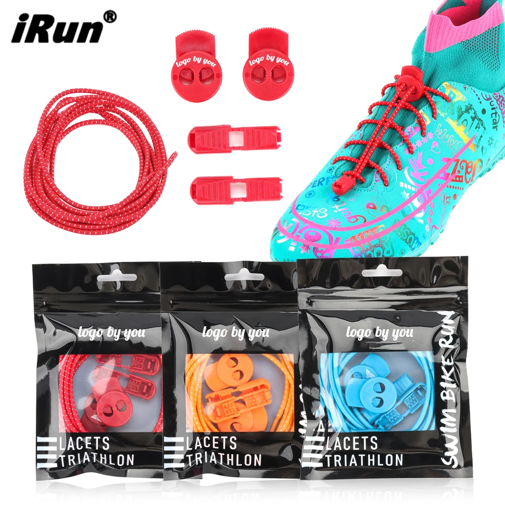 iRun Shoe String Rope No Tie Shoe Laces Press Lock Shoelaces without Tie Elastic Shoe Laces with Lock
