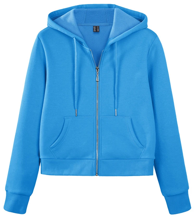 Hight Quality Wholesale Women's Fleece Hoodie Jackets,Zip Up Coats for Woman Long Sleeve,Sweatshirts Casual Running Sportswear