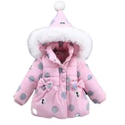Baby Girls Coats 2019 New Dots Design Baby Kids Jackets Girls Winter Fur Coats
