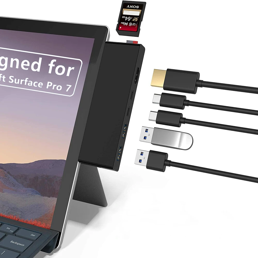 All In One 7 Ports Hdmi Type C Hub 