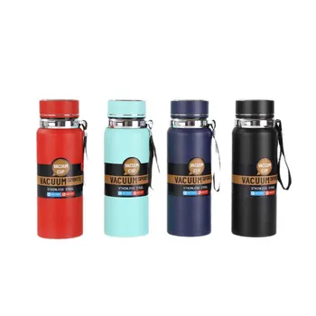 Custom Large Capacity 316 Stainless Steel Thermos Cup Business Outdoor Portable Sling Sports Vacuum Mug Insulated Water Bottles