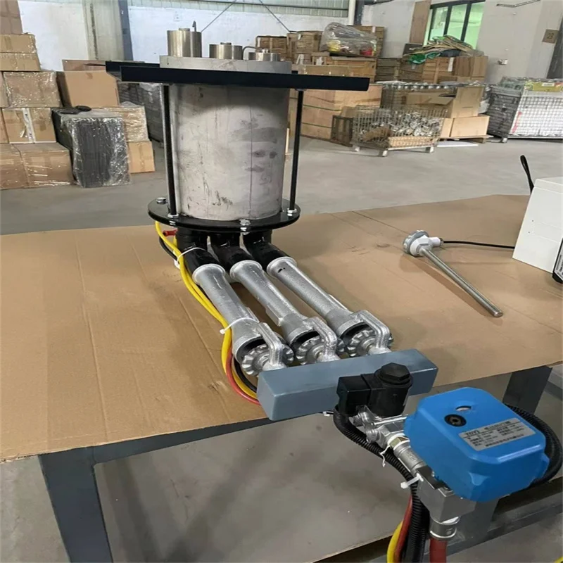 Sunlor Manufacturer Industry Automatic LNG LPG  Gas Burner For Pizza Cooking Oven , Three Head Pizza Stove