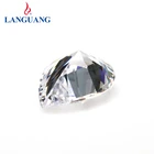 Gemstone Languang Hot Sale Water Drop Cut Pear Shape Natural White Diamond Loose Gemstone Cubic Zirconia Gems