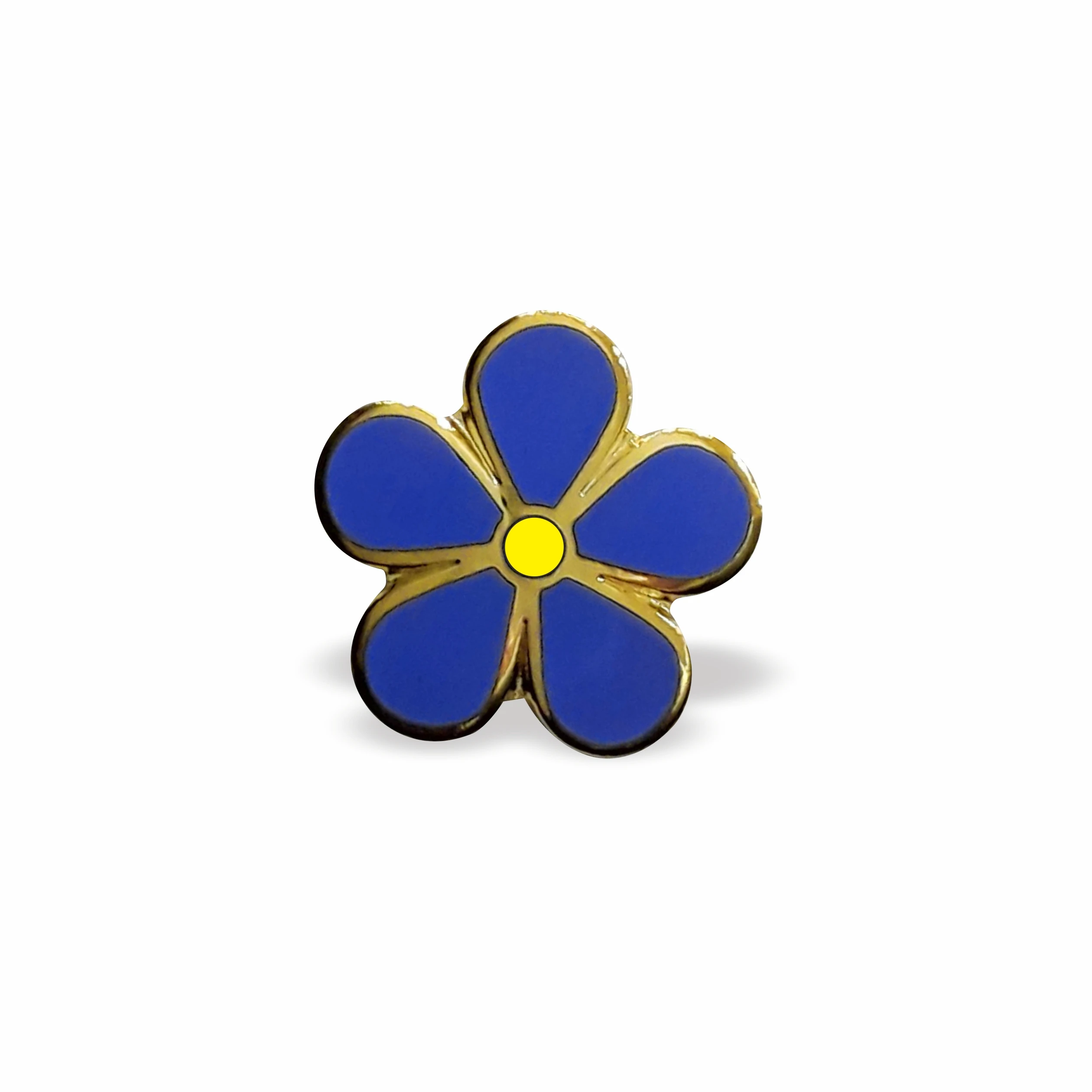 Masonic Flower  Forget Me Not 11mm Enamel Lapel Pin Badge 