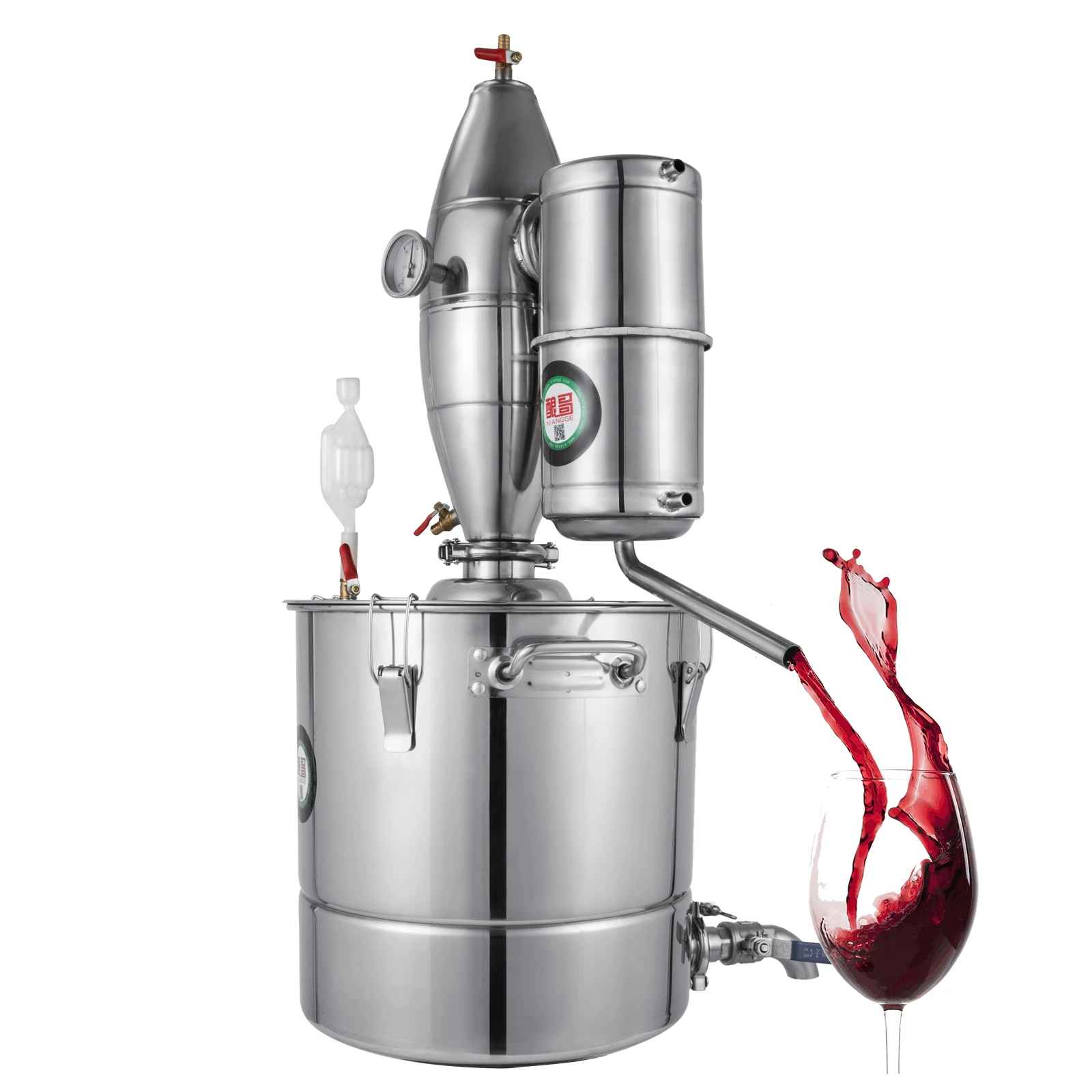 New Alcohol Stainless Still Distiller Home Brew Kit Moonshine Wine Making Boiler
