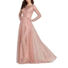 Evening Gown Hot Sale Fashion Sexy New Lace V-neck Backless Dress Evening Dress Gown