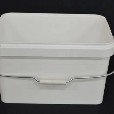 food grade square plastic bucket/pail with handle