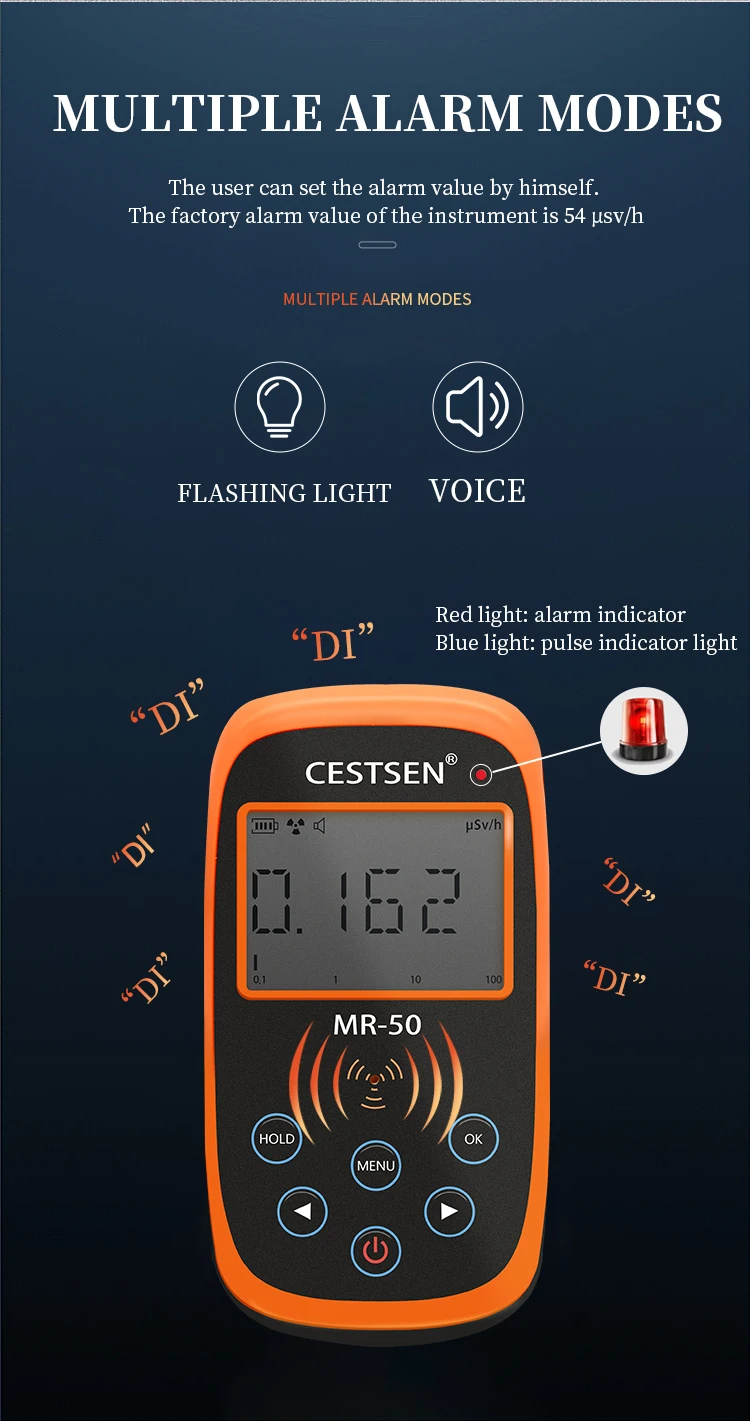 Mr Digital X Ray Beta Gamma Personal Dosimeter Geiger Counter