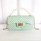 Ladies Handbag 2021 Rhombus Mini Fashion Trends Ladies Bags Ladies Kid Jelly Handbag Cute With Chain