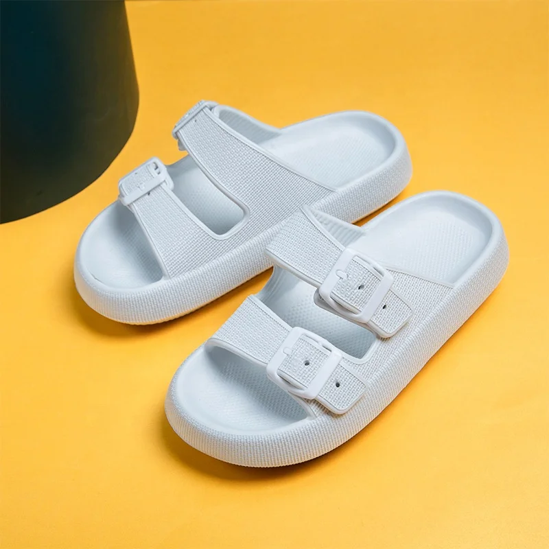 New Fashion Slippers Wholesale Women Sandals Design Home Double Buckle Eva  Slippers Women's Casual Shoes - Buy Fashion Eva Shoes Summer Beach Slides  Two Straps Ladies Slippers Charming Latest Design Women Sandals