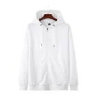 Wholesale Plain High Quality Blank Heavyweight Fleece Full Zip Up Hoodie Set Custom Logo Men's Hoodies Sweatshirts